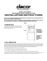 Dacor PCOR30 Installation guide