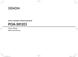 Denon POA-3012CI Owner's manual