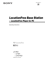 Sony LFA-PC2 User manual