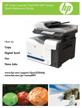 HP Color LaserJet CM3530 Multifunction Printer series Reference guide