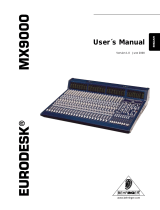 Behringer EURODESK MX9000 User´s User manual