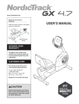 NordicTrack Gx 4.7 Bike User manual