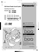 Panasonic SCHT600 Operating instructions