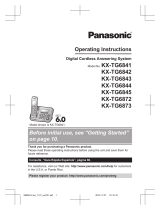 Panasonic KXTG6845B User manual