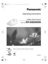 Panasonic NVGS250GN Owner's manual