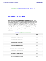 Westinghouse 27W2 User manual