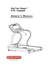 Star Trac E Series Treadmills E-TR Owner's manual