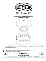 Kingsford TRVAL70109 Operating instructions