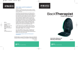 HoMedics BK-300 BackTherapist 5-motor Seat Massager User manual