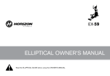 Horizon Fitness EX59 Owner's manual