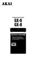 Akai GX-8 User manual