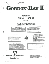 Roberts Gordon Gordon Ray II User manual