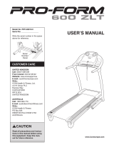 Pro-Form 500 ZLT PETL59910.0 User manual