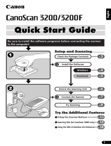 Canon CanoScan 3200F Quick start guide