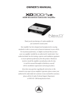 JL Audio XD300 Owner's manual