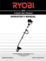 Ryobi 825r User manual