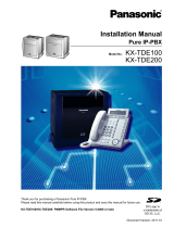 Panasonic KX-TDE200 Installation guide