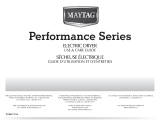 Maytag MEDE500W - Performance 27" Electric Dryer User guide