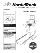 NordicTrack Commerical 2450 Treadmill User manual