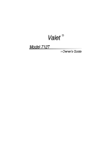 Valet 712T Owner's manual