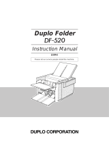 Duplo DF-520 User manual