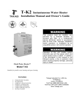 Takagi Flash T-K2 Owner's manual