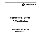 Motorola CP040 Detailed Service Manual