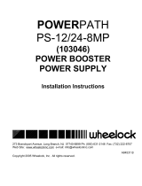 Wheelock POWERPATH series PS-12-24-8MP Installation Instructions Manual