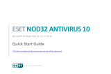 ESET NOD32 Antivirus Quick start guide