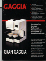 Gaggia CLASSIC COFFEE Instructions Manual