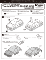 Kyosho MBB07 Toyota SPRINTER TRUENO AE86 Clear Body Set (Comic Racer) User manual