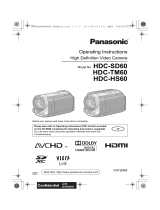 Panasonic HDC-HS60 User manual