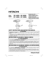 Hitachi DS 18DSL Safety Instructions And Instruction Manual
