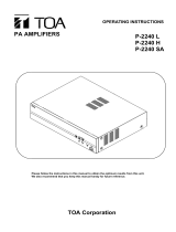 TOA P-2240 SA User manual