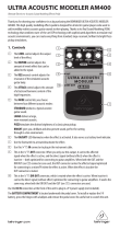 Behringer Ultra Acoustic Modeler AM400 User manual