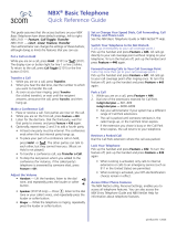 3com NBX 2101 Quick Reference Manual