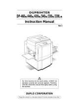 Duplo DUPRINTER DP-430e User manual