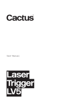 Cactus Laser Trigger LV5 User manual