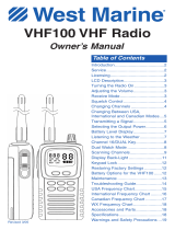 West Marine VHF100 Owner's manual