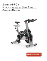 Star Trac 7160 Series - Spinner PRO plus Owner's manual