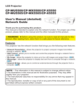 Hitachi CP-WU5500 User manual