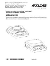 Acculab VIC-212 Operating Instructions Manual