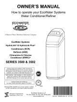 EcoWater ECR 3500R20 Owner's manual