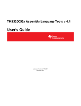 Texas Instruments TMS320C55x Assembly Language Tools (Rev. H) User guide