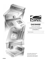 Estate GAS RANGE User manual