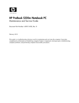 HP ProBook 5320m Notebook PC User manual