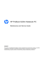 HP ProBook 5220m Notebook PC User guide