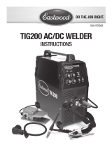 Eastwood TIG 200 AC/DC Welder Versa Cut 40 & Cart Operating instructions