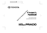 Toyota Land Cruiser Prado Owner's manual
