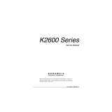 Kurzweil K2600 Series User manual